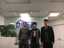 熱烈祝賀樂清楊總、尹總、王總成功加盟創(chuàng)綠家！